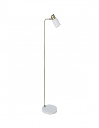 Pie de salón con rótula para la orientación de la luz.