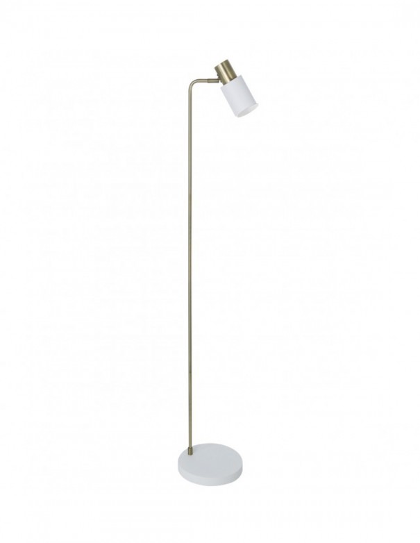 Pie de salón con rótula para la orientación de la luz.