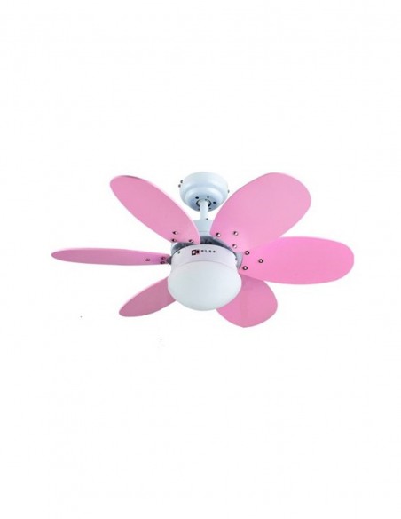 ventiladores celestes y rosas con led y mando