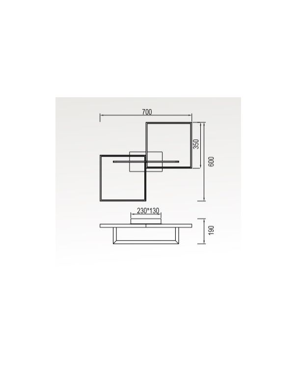 Plafón Mural Dimable Mantra