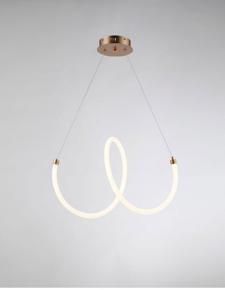 Lámparas de Techo Led Espiral Oro