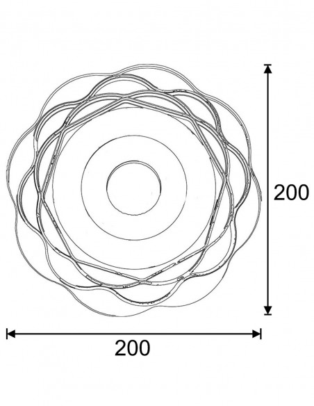 Aplique/Plafón de led con cambio de temperatura de color.