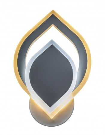 Original diseño de aplique de pared con forma de hoja.