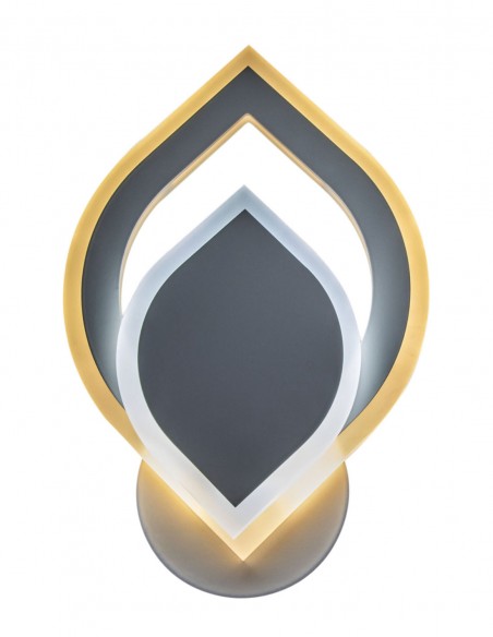 Original diseño de aplique de pared con forma de hoja.