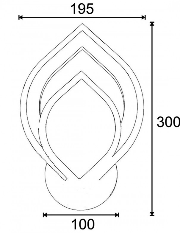 Apliques de led pensados para interiores.