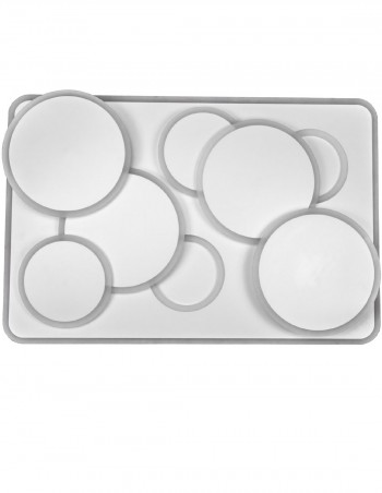 Plafón rectangular led 3 intensidades.