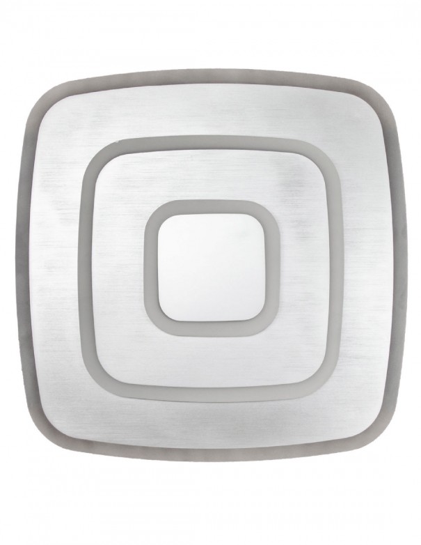 Plafón de led con cantos redondeados.