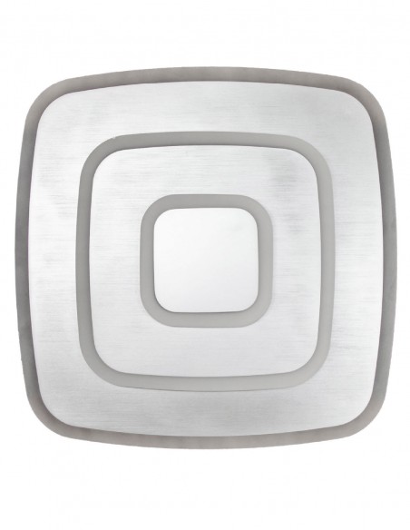 Plafón de led con cantos redondeados.