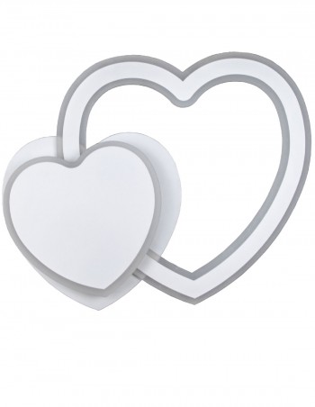 Original plafón de techo con forma de corazón