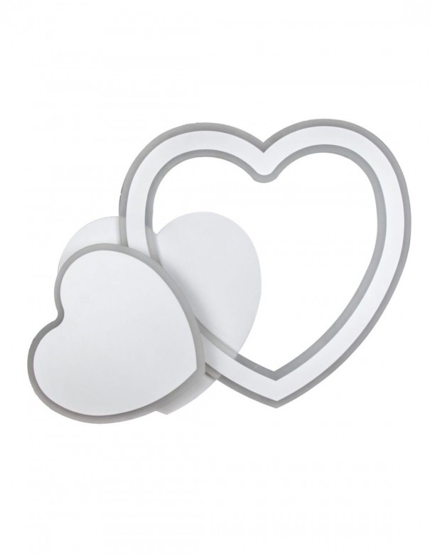 Plafón de led con forma de corazón y 3 temperaturas de color