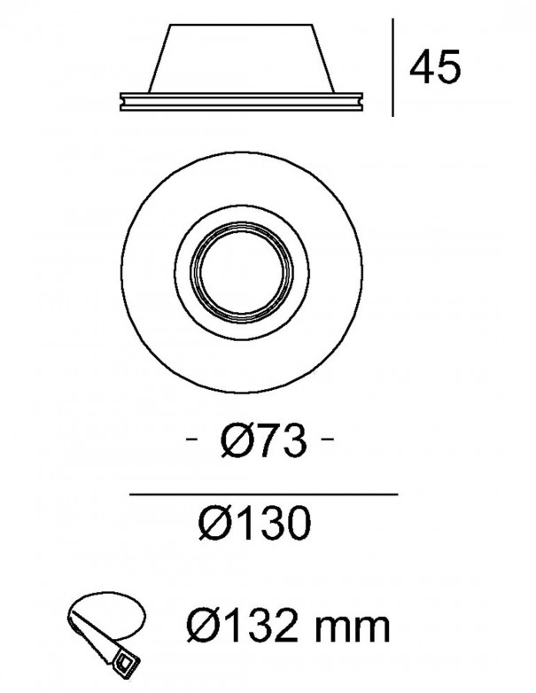 Ofertas en focos de empotrar de yeso.