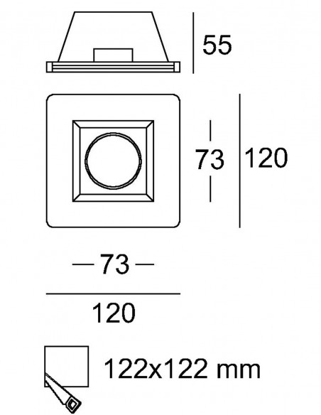 Empotrables realizados en yeso pintables que se pueden emplastecer.