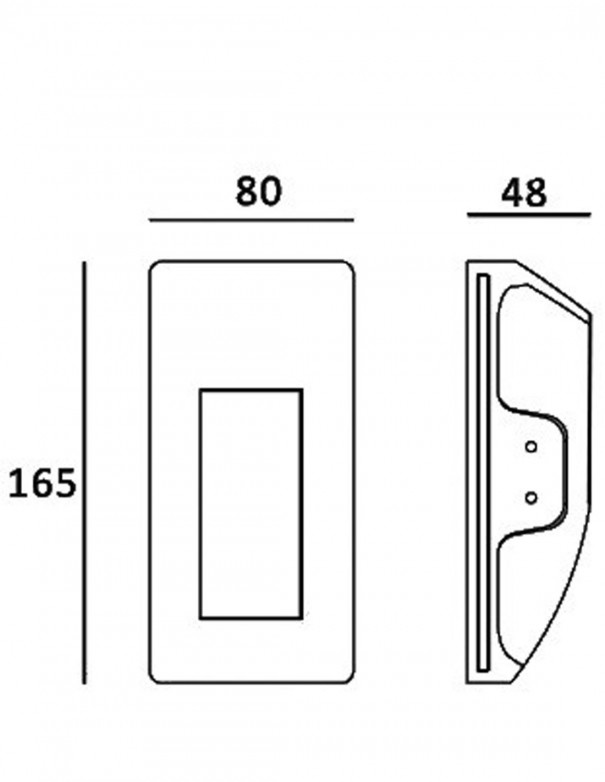 Bañadores de pared de escayola para escaleras.