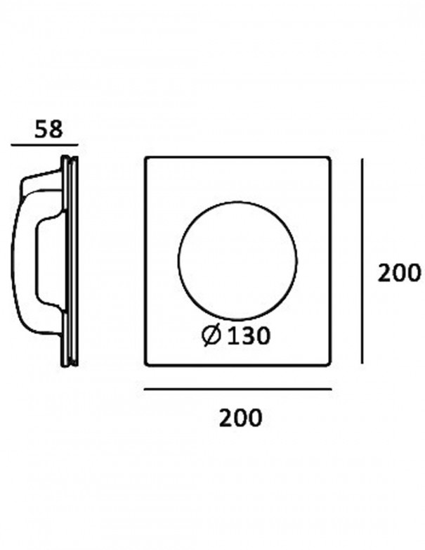 Aplique bañador acabado en escayola para empotrar en pared.