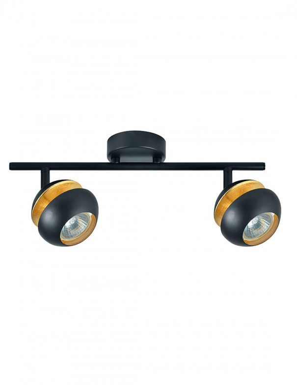 Regleta Beethoven Negra 2 Luces