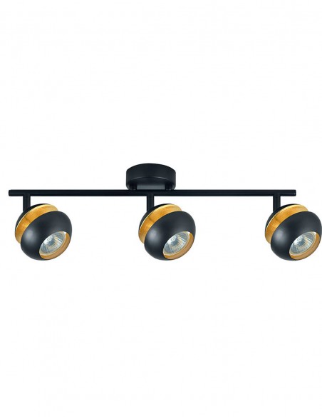 Regleta Beethoven Negra 3 Luces