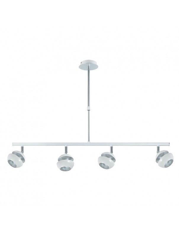 lampara de techo beethoven 4 luces blanca