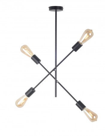 Lámpara estilo vintage negra