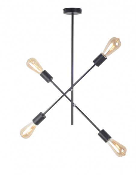 Lámpara estilo vintage negra