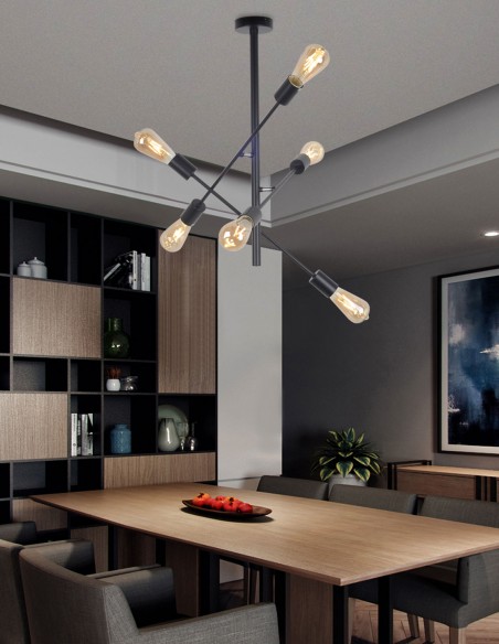 Lámparas con bombillas vistas estilo vintage