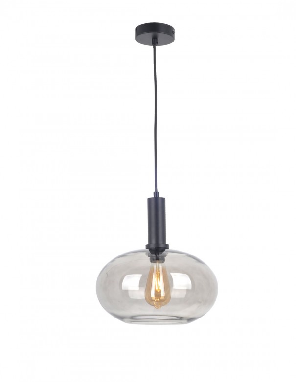 Lámpara de techo con tulipa de cristal de 30CM.