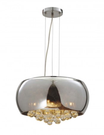 Lámpara de techo suspendida cristal fume de 50