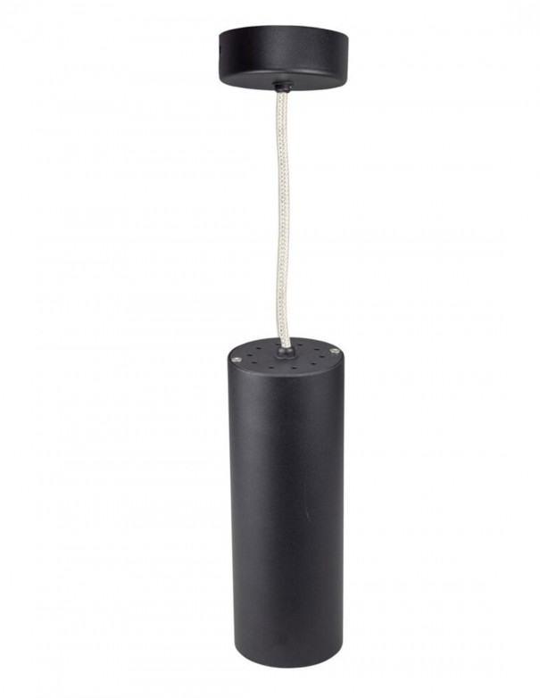 Lámpara cilíndricas para islas de color negro. Lámparas baratas. Luz