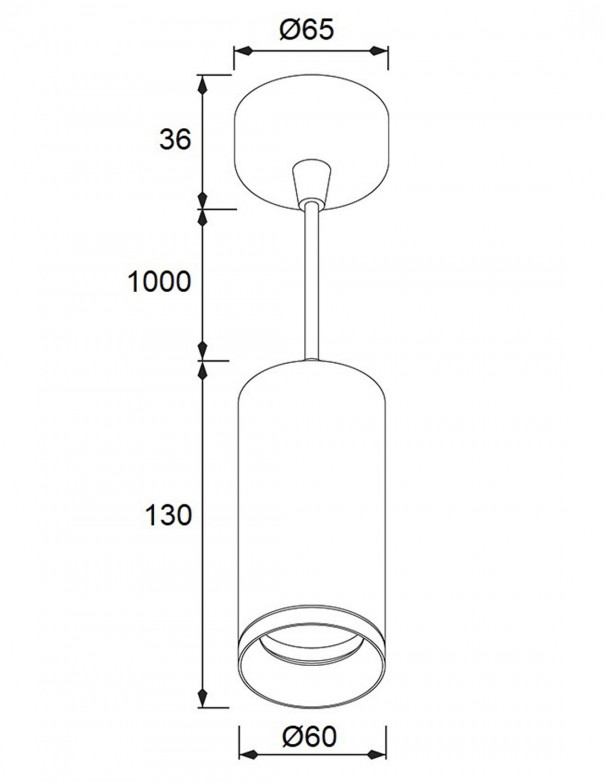 Lámparas suspendidas de aluminio para gu10.