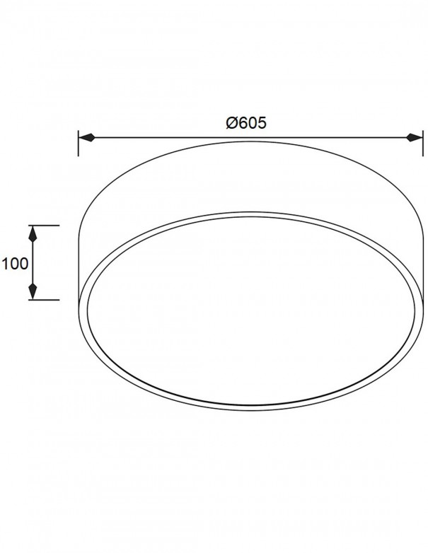 Plafones de led alta luminosidad con 60CM de diámetro.