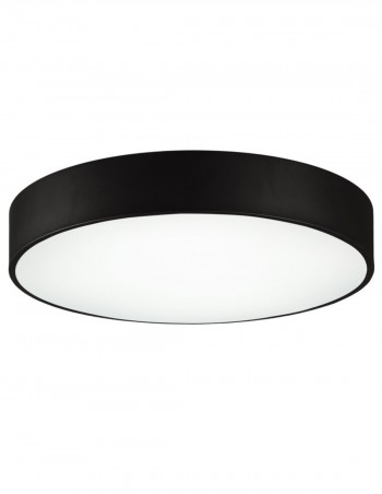 Plafones led negro de metal y difusor acrílico