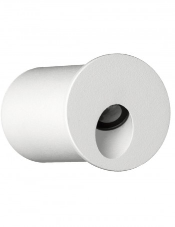 Iluminación de escalones en aluminio blanco