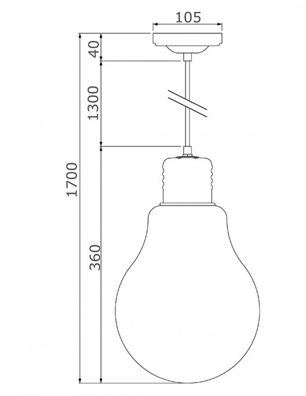 Lámpara bombilla regulable en altura
