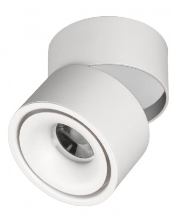 Foco de superficie blanco basculante y orientable