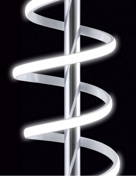 Pie de salón cromado con luz neutra 4000k