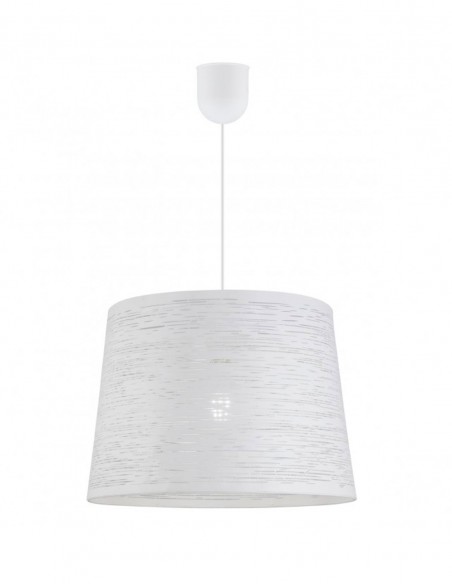 Lámpara de hierro blanco decorada regulable