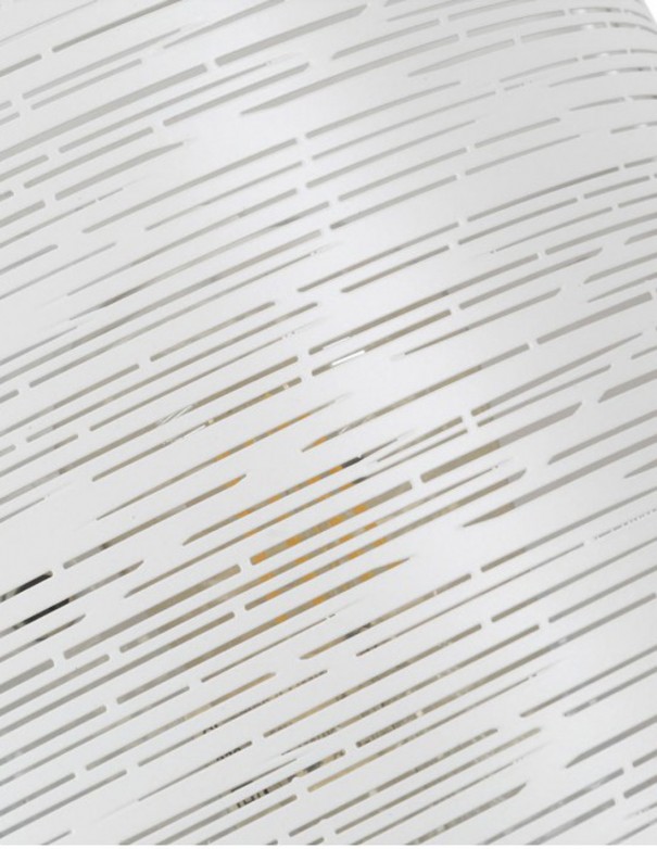 Lámpara de techo con decoración rayada