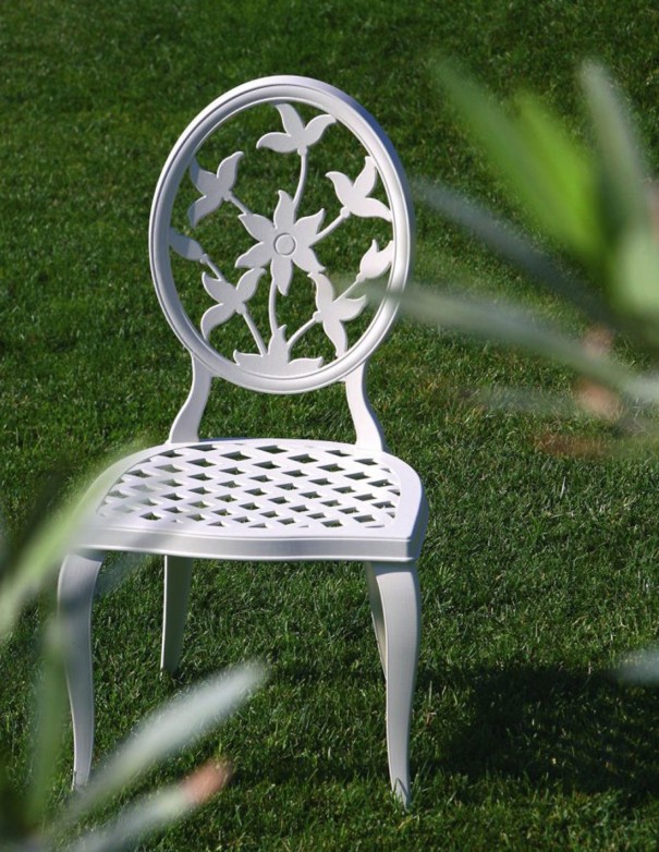 Silla de aluminio para exterior