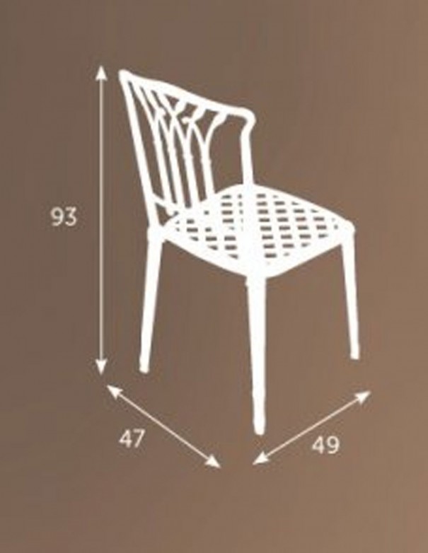 Silla con asiento de cuadradillo