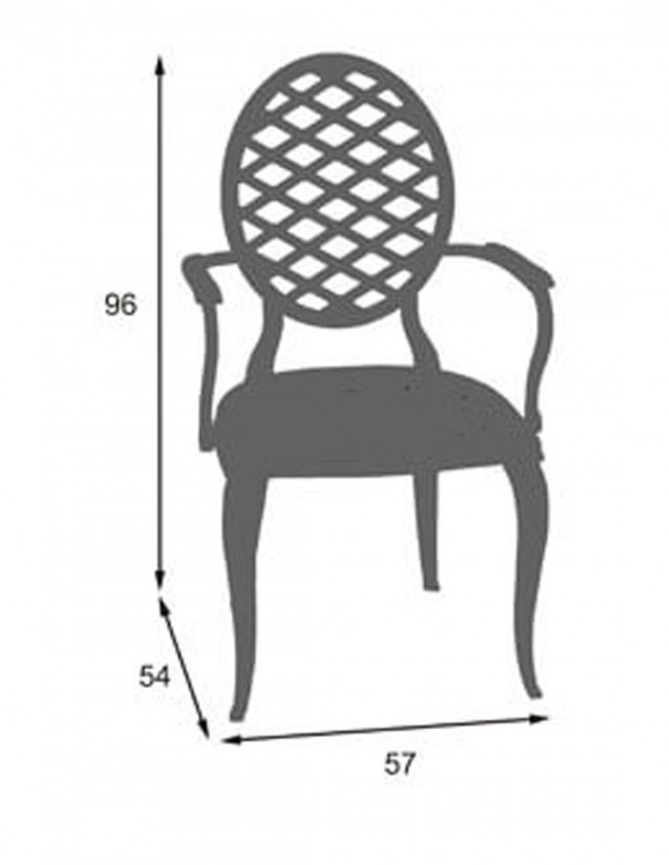 Sillones de fundición de aluminio para exteriores