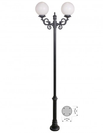 Farolas con doble bola