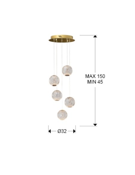 lampara austral medidas