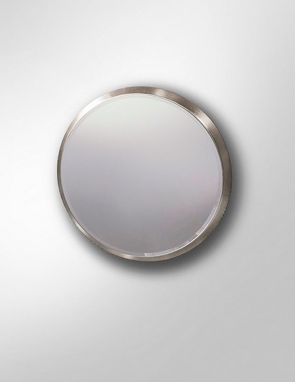 espejo redondo aries plata