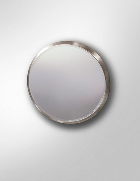 espejo redondo aries plata