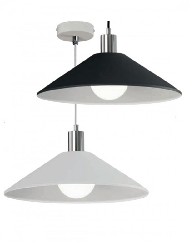 Lámparas Blancas con Montura Cromo