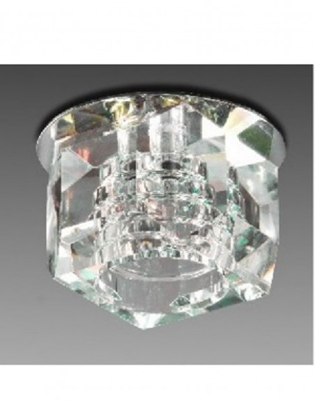 Empotrable con tulipa de cristal K9