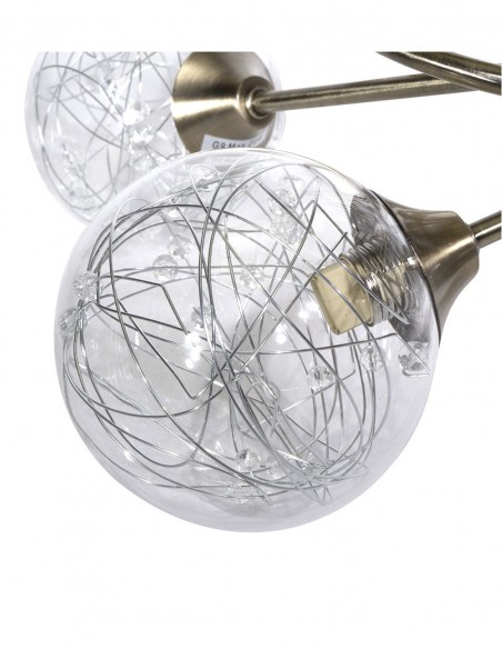 Lámpara plafón para dormitorio en oferta dorada