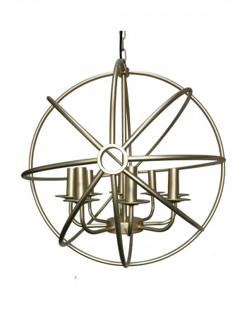 Lámpara de techo oro 8 luces