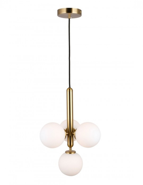 Oferta lámpara bronce con tulipas opal