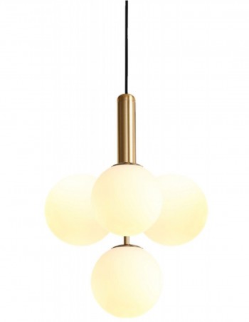 Lámpara moderna 4 luces bronce