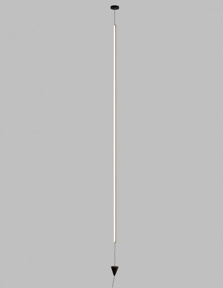 Vertical Lámpara de Suelo a Techo Blanco o Negro Mantra